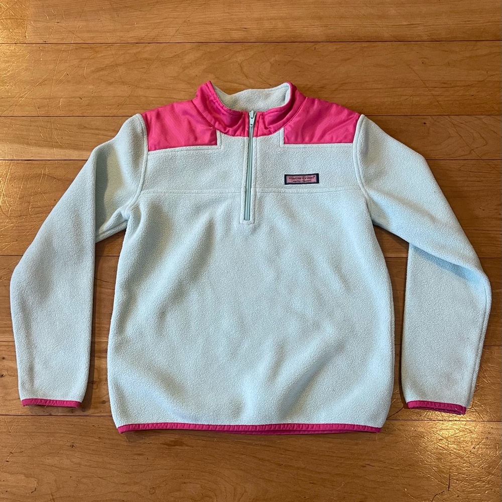 Vineyard Vines Kids Sweatshirt - Light Blue and Pink